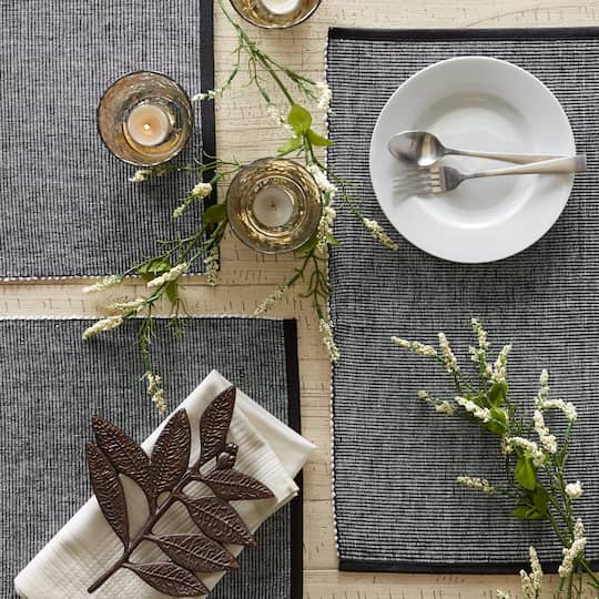 DII® 2-Tone Ribbed Placemats